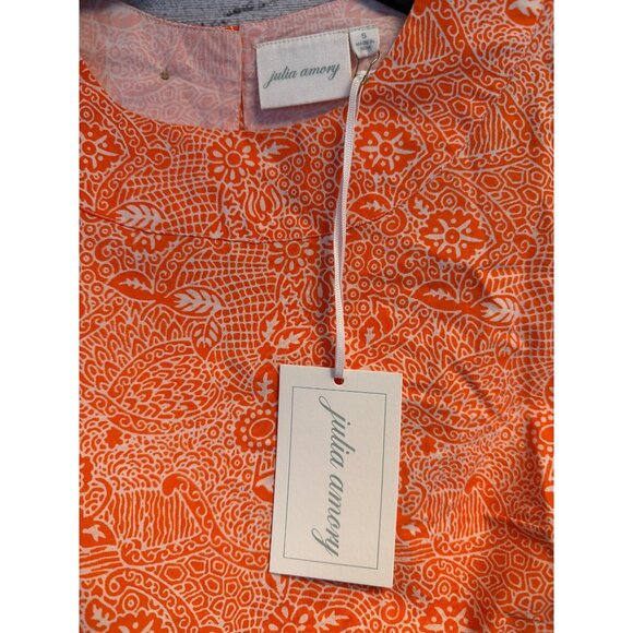 NWT Julia Amory Slim Top Poplin Size S - Picture 2 of 3